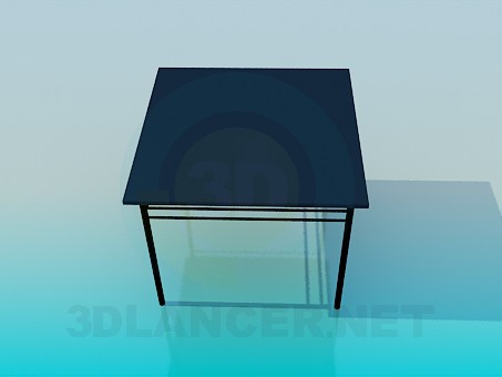 modèle 3D Table à café carrée - preview