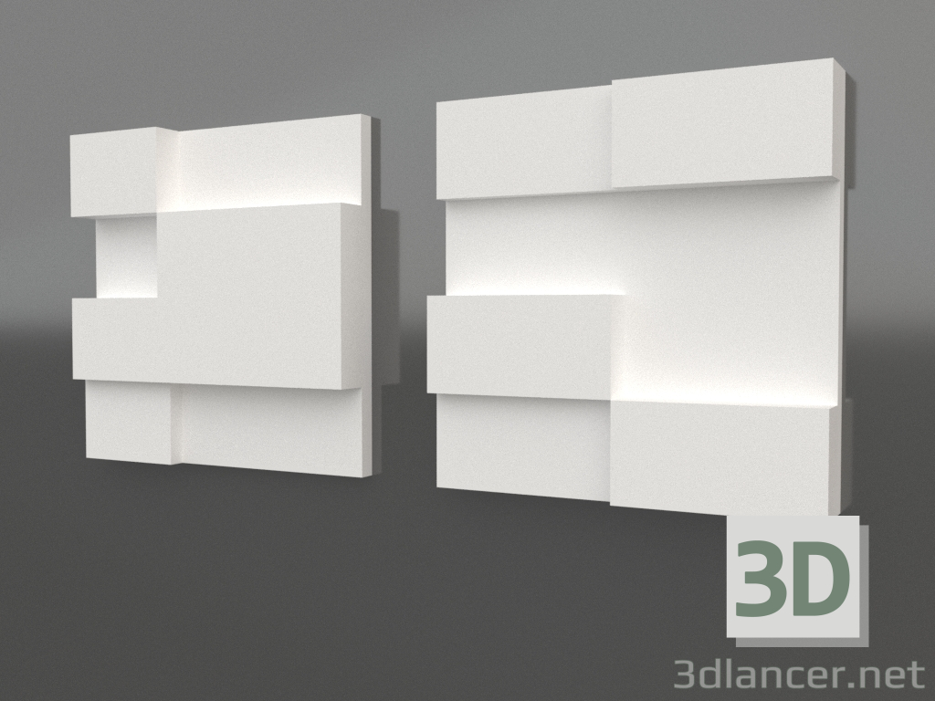 3D modeli 3 boyutlu panel M-109 - önizleme