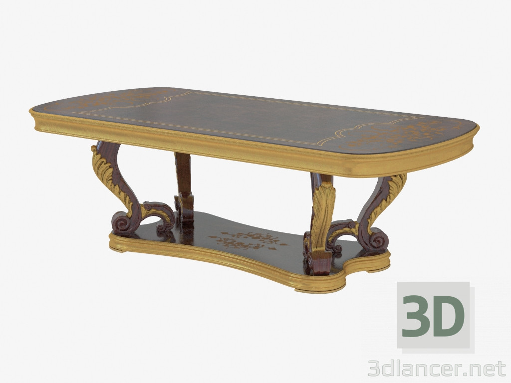 3d model Mesa de comedor de estilo clásico 1506 - vista previa