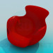 3D modeli Düz sandalye - önizleme