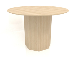 Mesa de comedor DT 11 (D=1100х750, madera blanca)