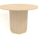 3d model Dining table DT 11 (D=1100х750, wood white) - preview