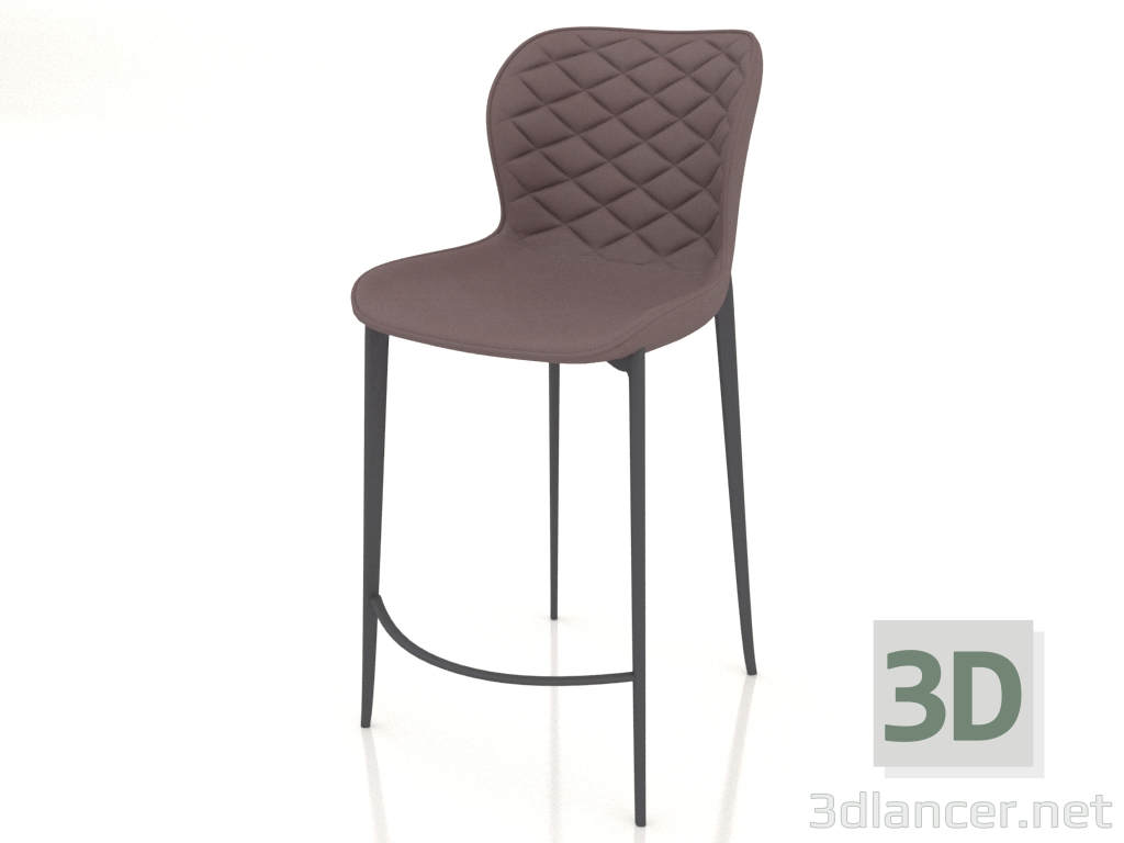 modèle 3D Chaise semi-bar Peggy 3 - preview