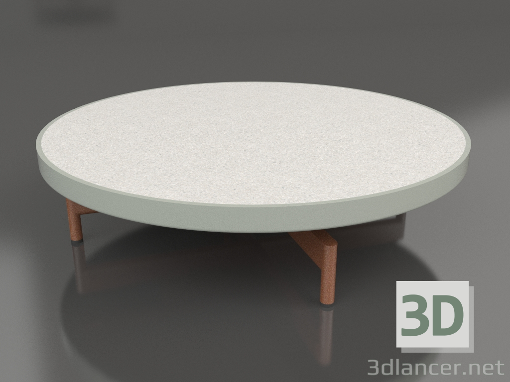 Modelo 3d Mesa de centro redonda Ø90x22 (cinza cimento, DEKTON Sirocco) - preview