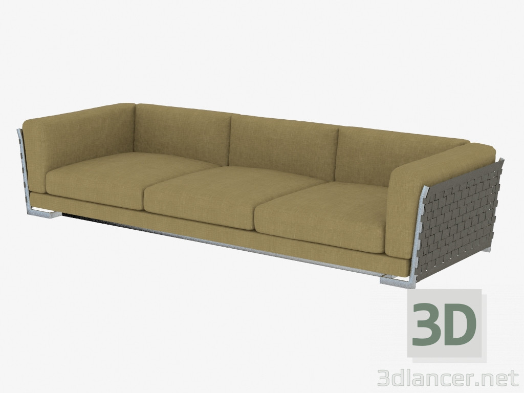 3D modeli Koltuk üçlü Div 310 - önizleme