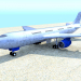 Avión de pasajeros 3D modelo Compro - render