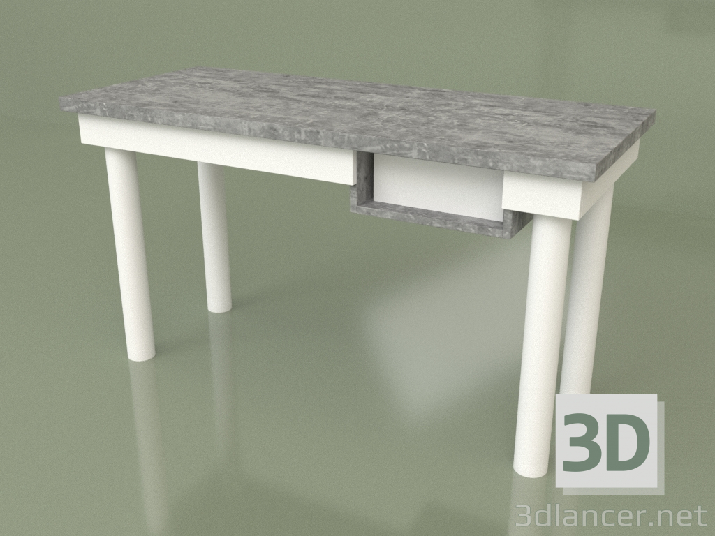 3D Modell Arbeitstisch mit Schublade (30212) - Vorschau