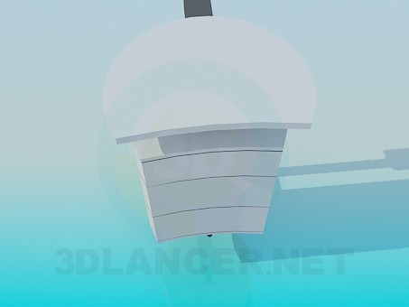 modello 3D Wall piedistallo - anteprima