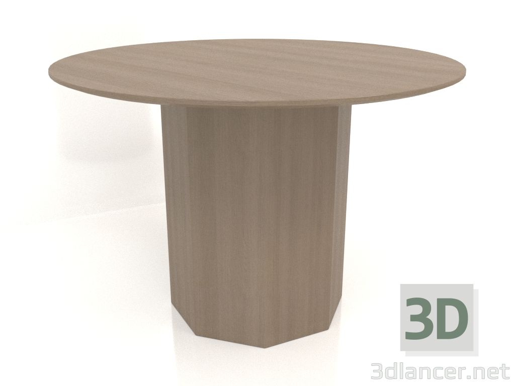 3d model Dining table DT 11 (D=1100х750, wood grey) - preview