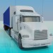 3d модель грузовик-фура – превью