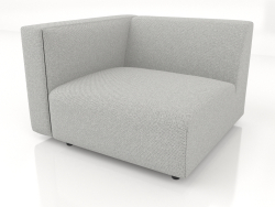 Módulo de sofá 1 lugar (XL) 83x100 com apoio de braço esquerdo
