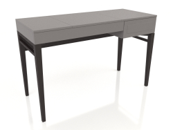 Tocador, chapa de nogal acabado W, lacado gris-beige mate (120x50x76 cm)