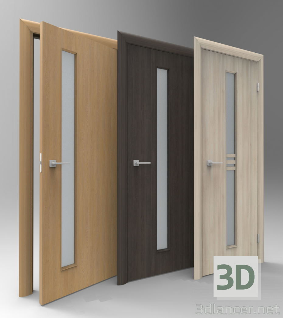 3d model doors - vista previa