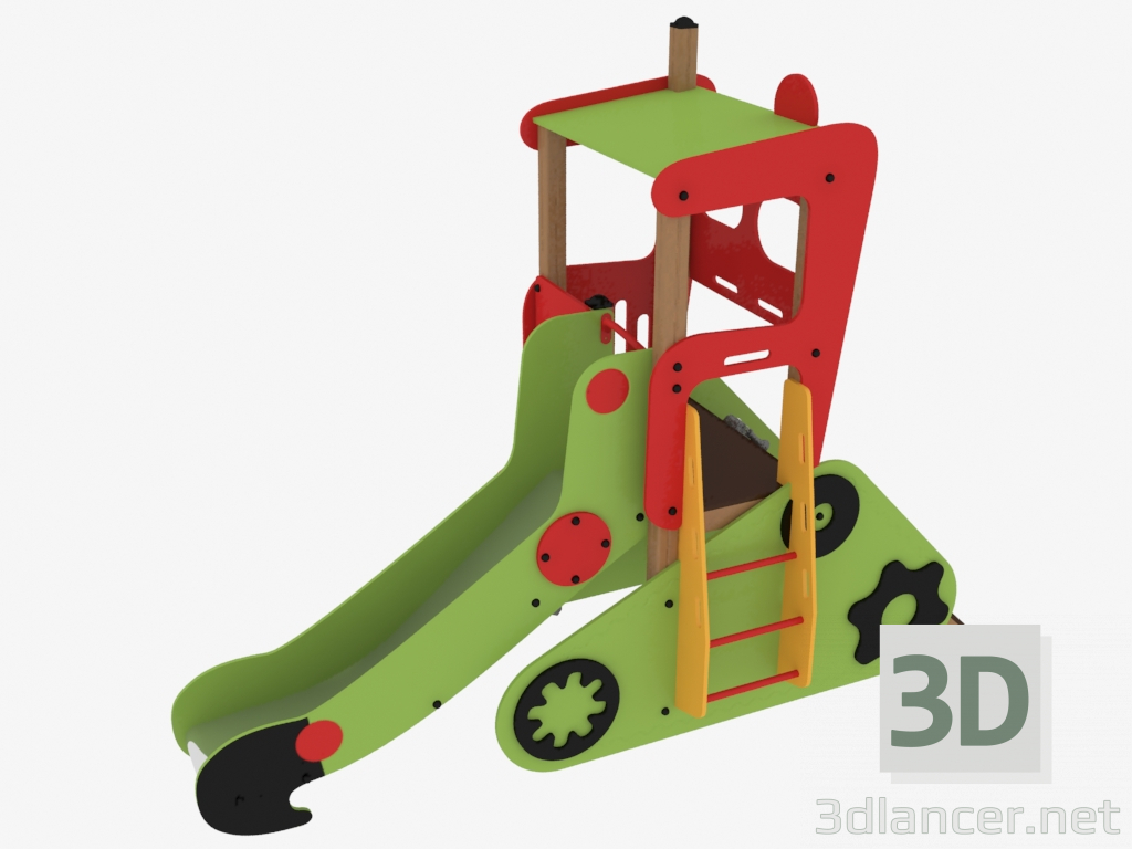 3d модель Дитячий ігровий комплекс Бульдозер (5120) – превью