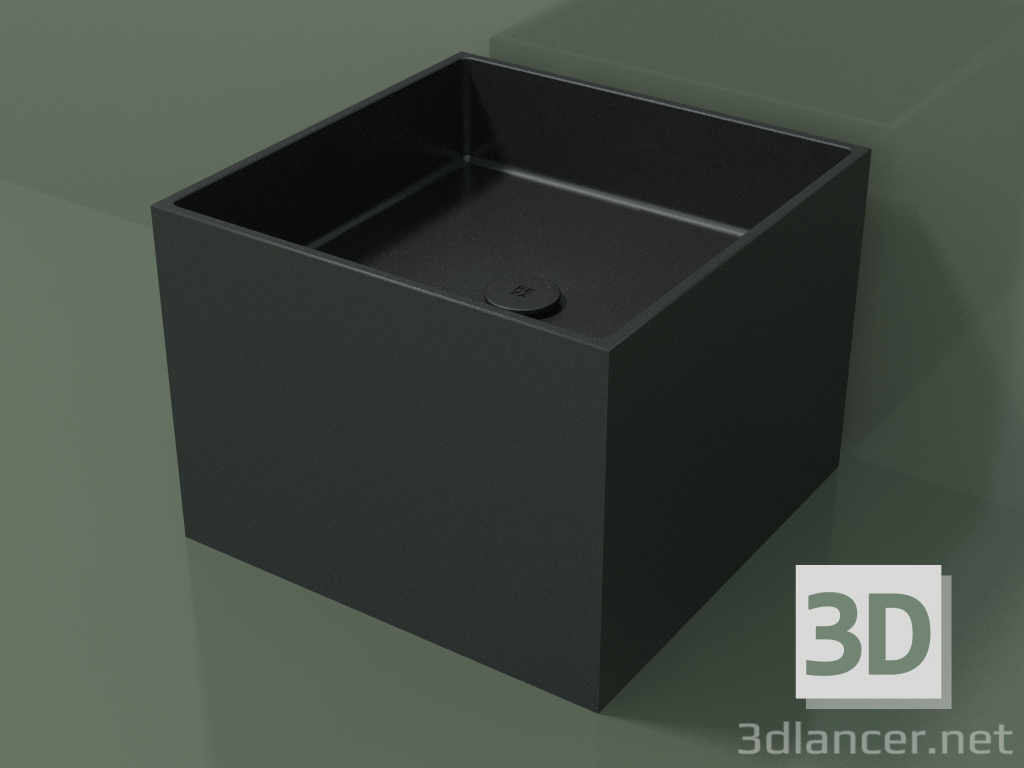 3D modeli Tezgah üstü lavabo (01UN22301, Deep Nocturne C38, L 48, P 48, H 36 cm) - önizleme