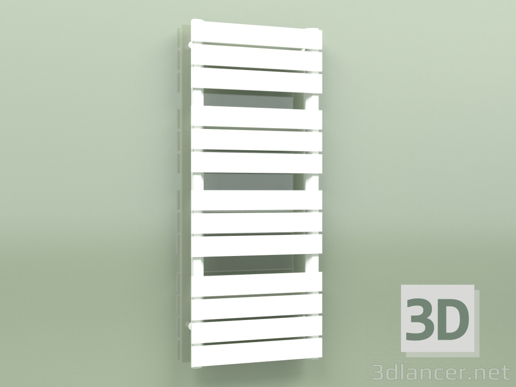 3D modeli Isıtmalı havlu askısı - Muna (1205 x 500, RAL - 9016) - önizleme