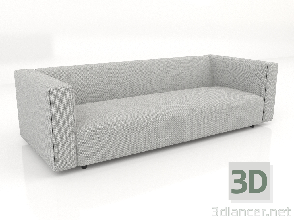 3d model 3-seater sofa (XL) - preview