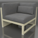 3d model Modular sofa, section 6 left, high back (Gold) - preview