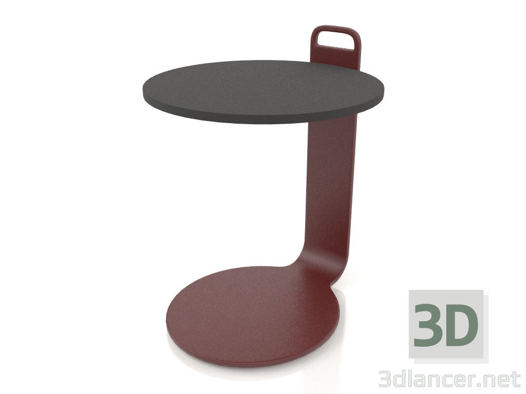 3d model Coffee table Ø36 (Wine red, DEKTON Domoos) - preview