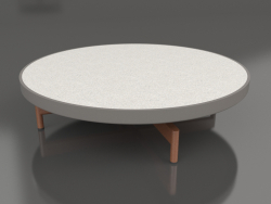 गोल कॉफी टेबल Ø90x22 (क्वार्ट्ज ग्रे, डेकटन सिरोको)