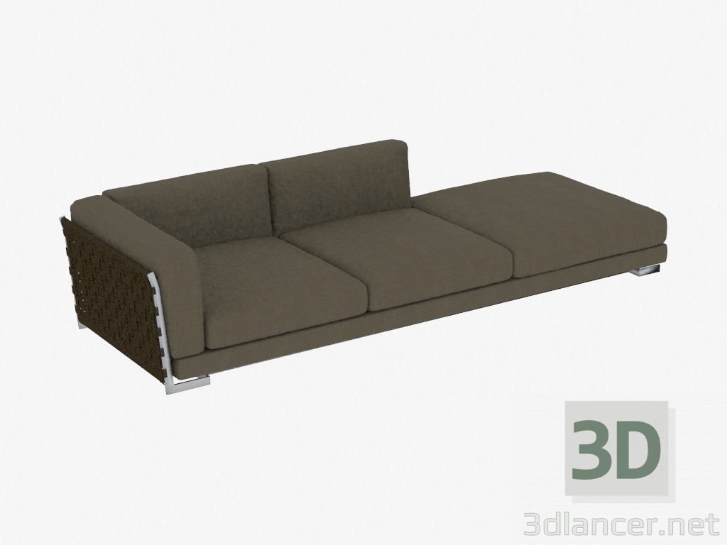 3D modeli Koltuk Üçlü Dormehouse 300 - önizleme