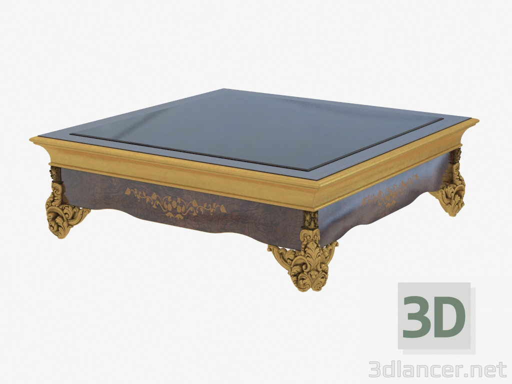 modello 3D Tavolo da tavolo in stile classico 1528 - anteprima