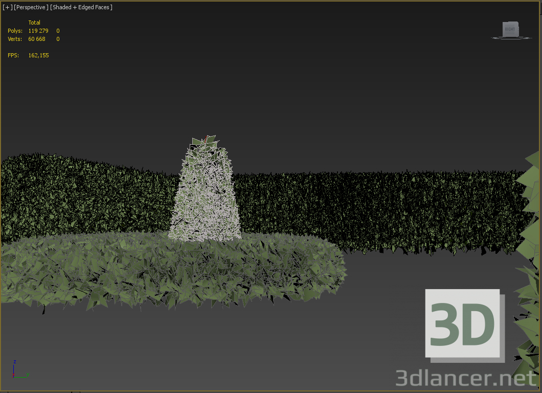 3d Living fences of Tuy, for quick landscaping model buy - render