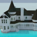 modèle 3D Cottage - preview