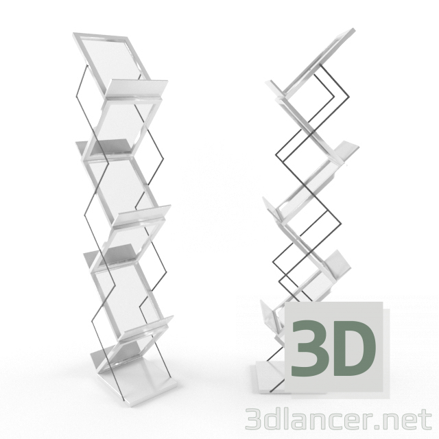 3d model shelving unit - preview