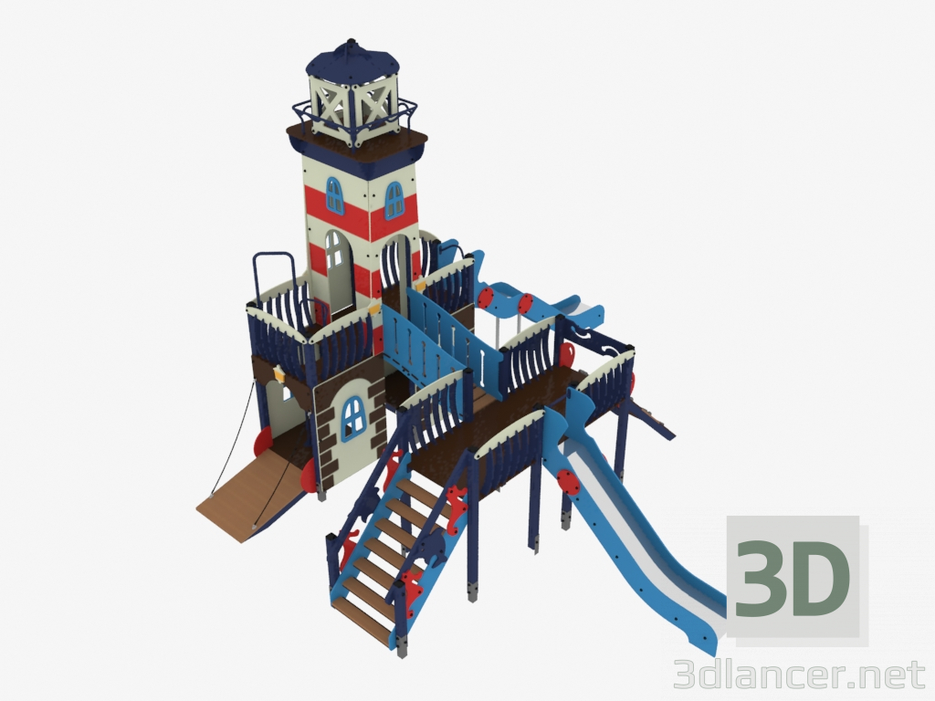 3d модель Дитячий ігровий комплекс Маяк (5121) – превью