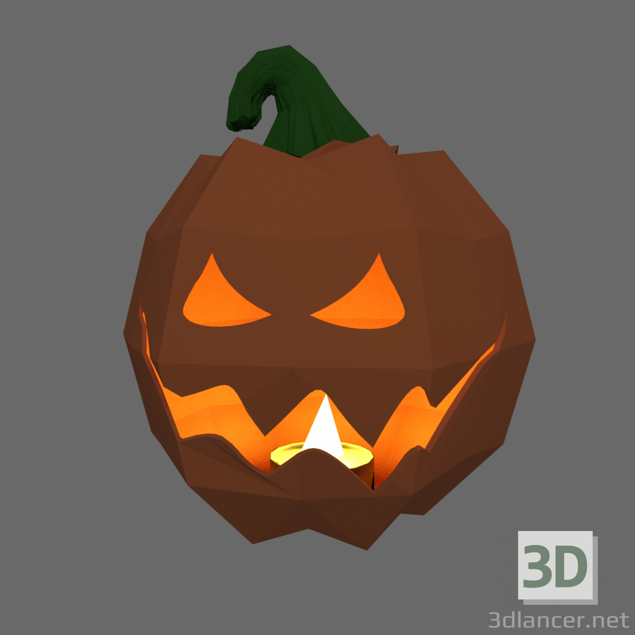 3d Halloween pumpkin model buy - render