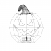 modello 3D di Zucca di Halloween comprare - rendering