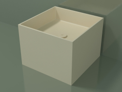 Countertop washbasin (01UN22301, Bone C39, L 48, P 48, H 36 cm)