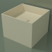 3D modeli Tezgah üstü lavabo (01UN22301, Bone C39, L 48, P 48, H 36 cm) - önizleme