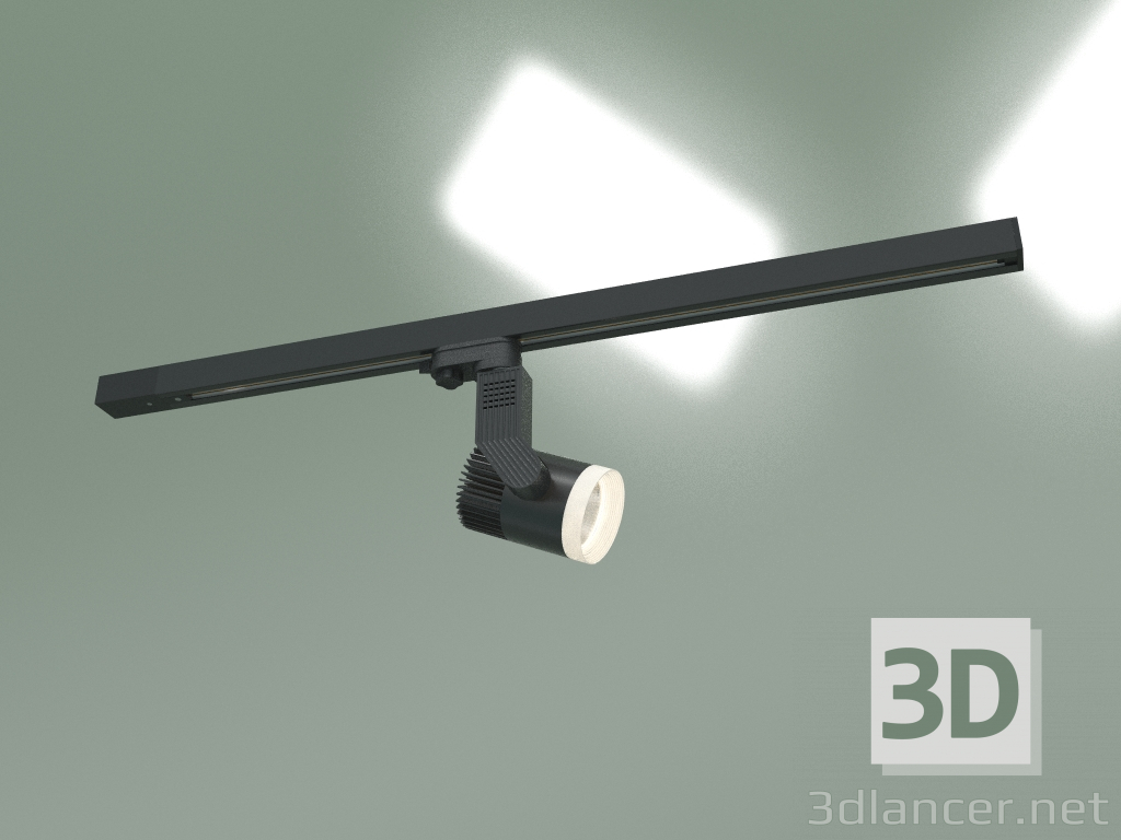 3d model Foco LED sobre riel monofásico Accord LTB 36 (negro) - vista previa