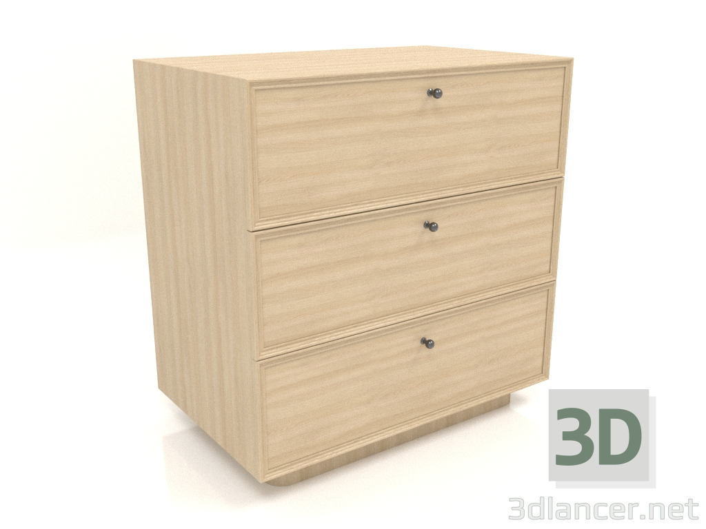 3d model Chest of drawers TM 15 (803х505х834, wood white) - preview
