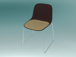 Cadeira SEELA (S310 com estofamento e guarnição de madeira)