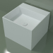 3D modeli Tezgah üstü lavabo (01UN22302, Glacier White C01, L 48, P 48, H 36 cm) - önizleme