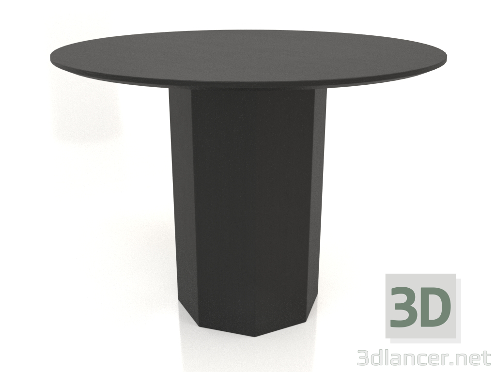 3D modeli Yemek masası DT 11 (D=1000х750, ahşap siyah) - önizleme