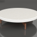 modèle 3D Table basse ronde Ø90x22 (Blanc, DEKTON Sirocco) - preview
