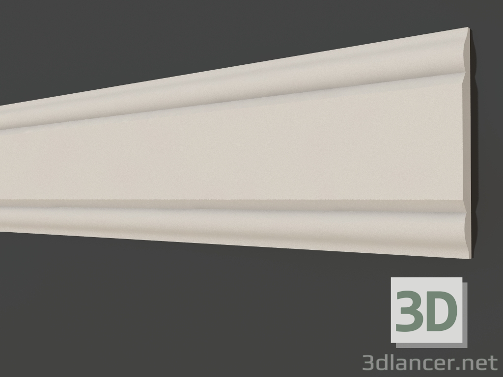 3d model Plaster molding LG 063 (95x10) - preview