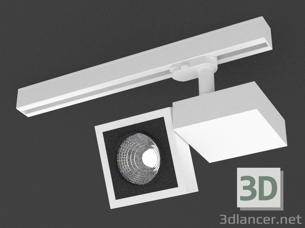 3D Modell LED-Lampe für Drei-Phasen-Bus (DL18623_01 Spur W) - Vorschau