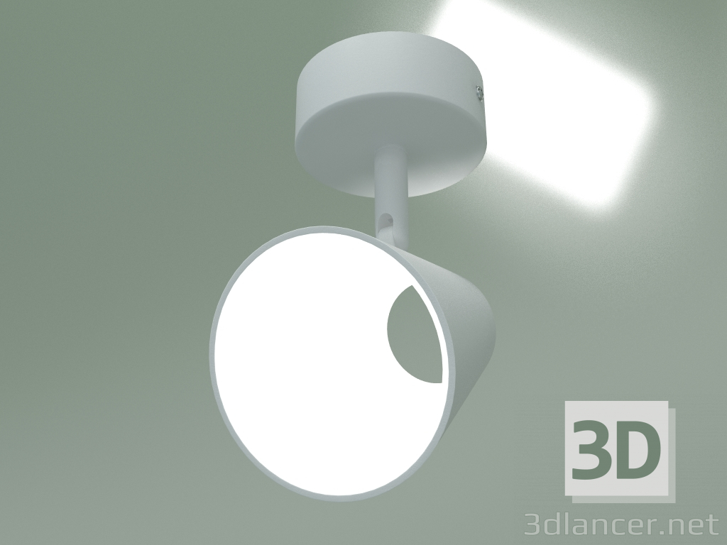 modello 3D Apparecchio LED da parete e soffitto DLR025 (bianco) - anteprima