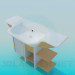 3D modeli Dikdörtgen lavabo - önizleme