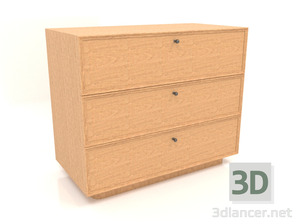 3d model Chest of drawers TM 15 (1001х505х834, wood mahogany veneer) - preview