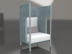 Casulo chaise longue (cinza azul)