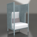 3d model Chaise longue cocoon (Blue gray) - preview