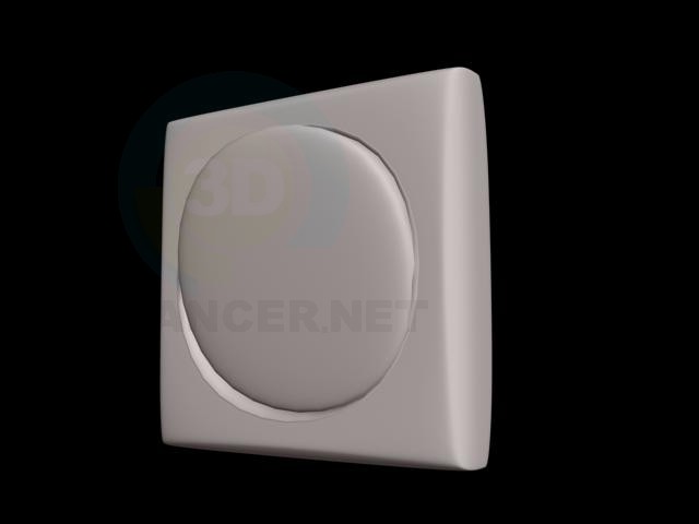 3d model Round light switcher - preview