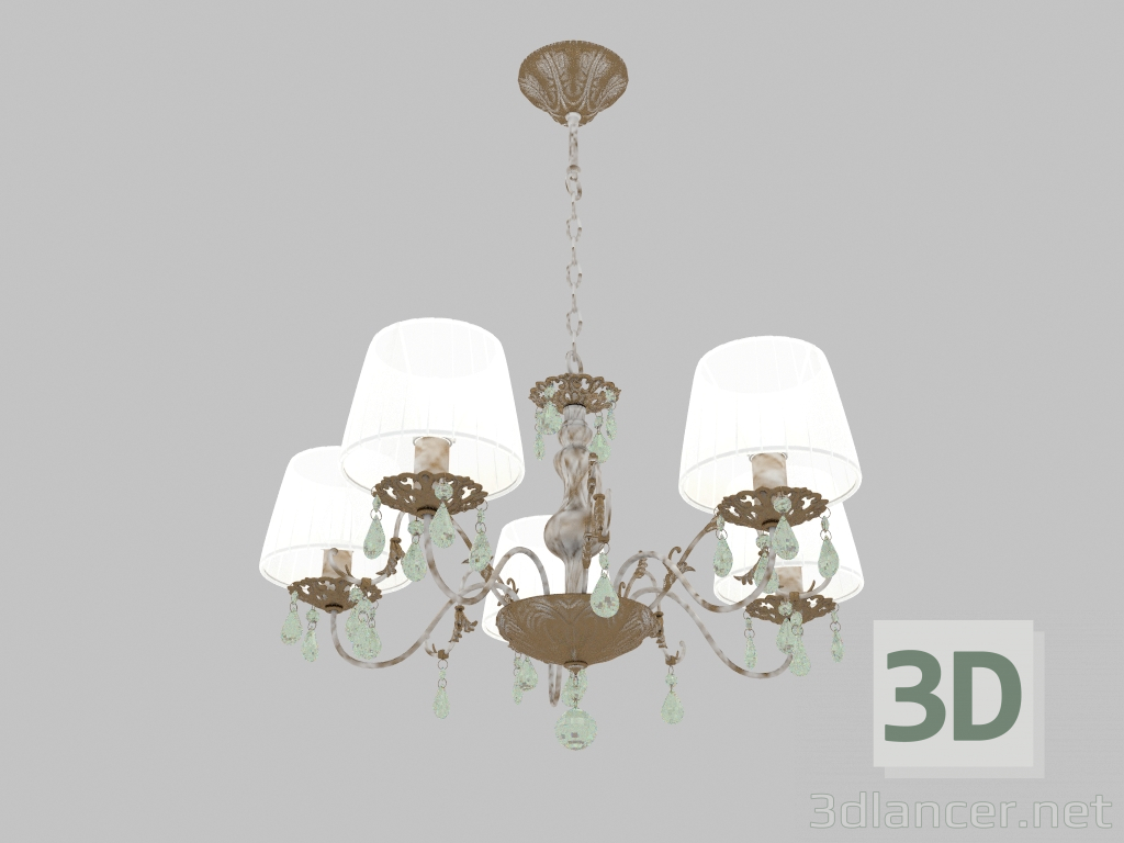 3d model Suspended chandelier Magali (3229 5) - preview