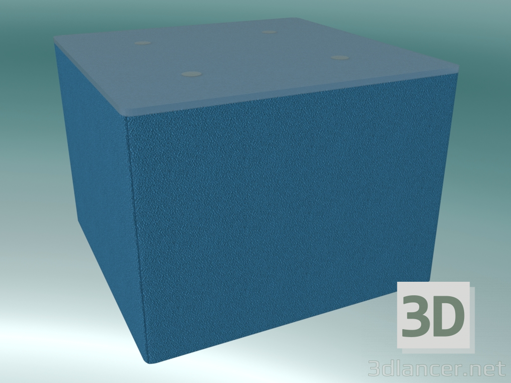 3D Modell Großer quadratischer Tisch (VOS1B, 540 x 540 mm) - Vorschau